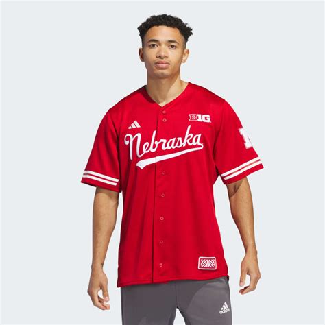 adidas Men's Baseball Nebraska Baseball Jersey 